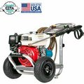 Fna Group Simpson® Gas Pressure Washer W/ Honda GX200 Engine, 3400 PSI, 2.5 GPM, 5/16" Hose 60735